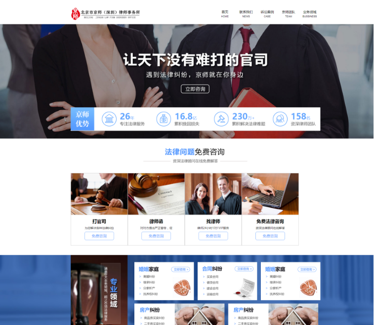 旅游/商業(yè)/律師行業(yè)案例展示